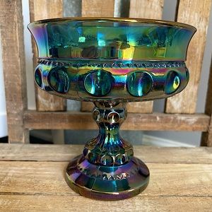 Indiana Glass King’s Crown Pattern Carnival Glass